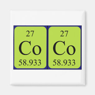 Coco periodic table name magnet