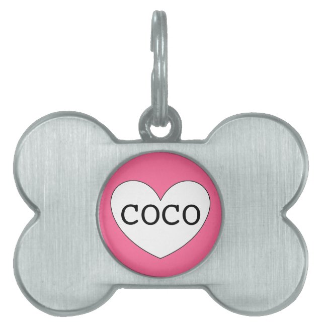 ❤️  COCO pet tag by dalDesignNZ (Front)