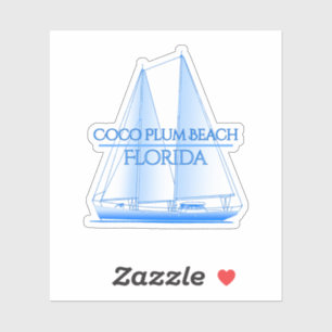 Coco Plum Beach Coastal Nautical Sailing Sailor Sticker