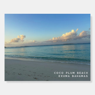 Coco Plum Beach Exuma Bahamas Foam Board