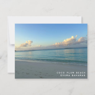 Coco Plum Beach Exuma Bahamas Postcard
