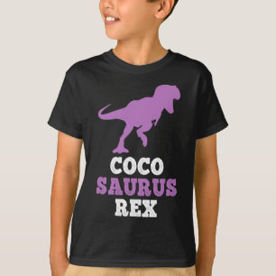 Coco-saurus Rex Dino Dinosaur Cocosaurus Funny T-Shirt