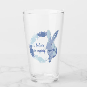 Coco the Bunny Sticker “I Believe in Myself” Blue Glass