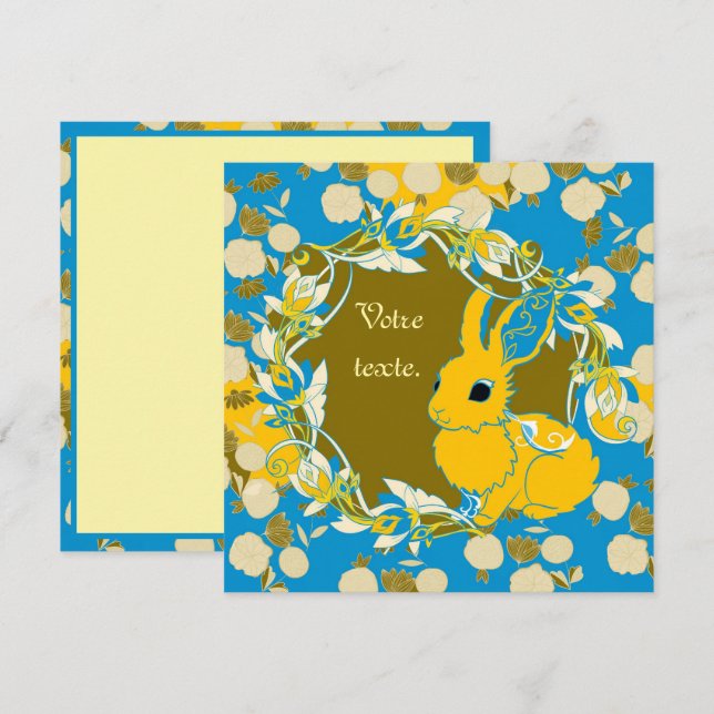 Coco the rabbit card (Front/Back)