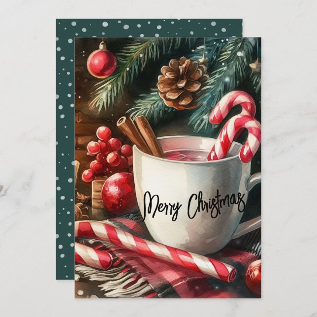 Cocoa and Cheer Holiday Card (Front/Back)