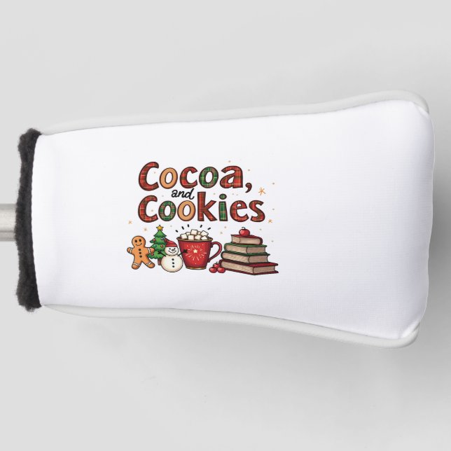 Cocoa and Cookies Christmas Lovers Golf Head Cover (Front)