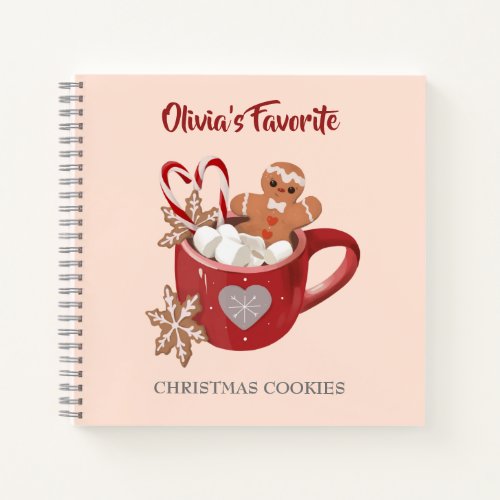 Cocoa and Cookies Christmas Recipe  Notebook