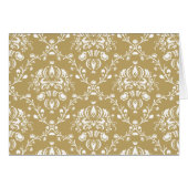 Cocoa and Cream Damask (Front Horizontal)