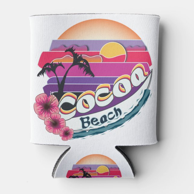 cocoa beach can cooler (Front)