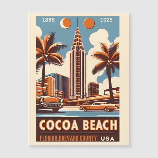 Cocoa Beach City Florida coast line gifts (Front)