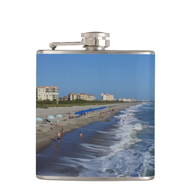 Cocoa Beach Coastline Flask (Front)