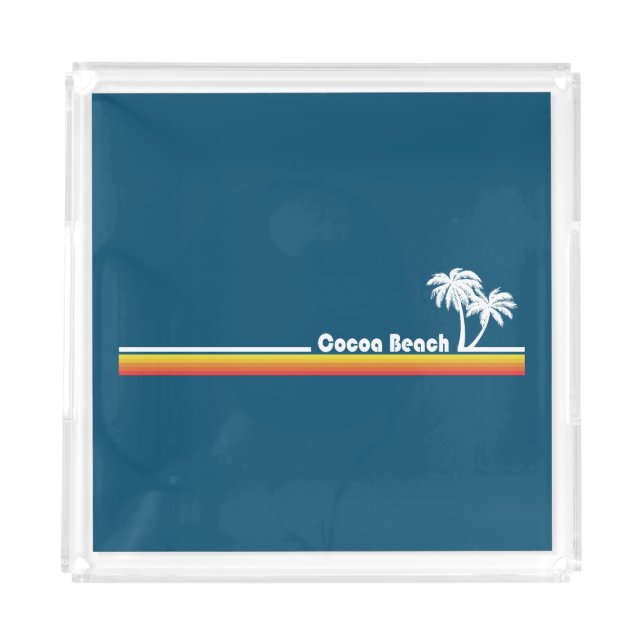 Cocoa Beach Florida Acrylic Tray (Front)