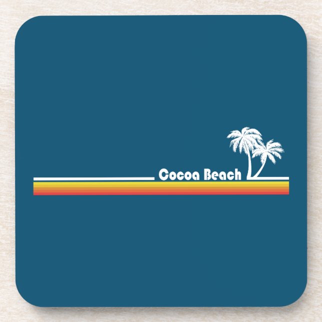 Cocoa Beach Florida Beverage Coaster (Front)