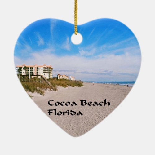 cocoa Beach Florida Ceramic Ornament