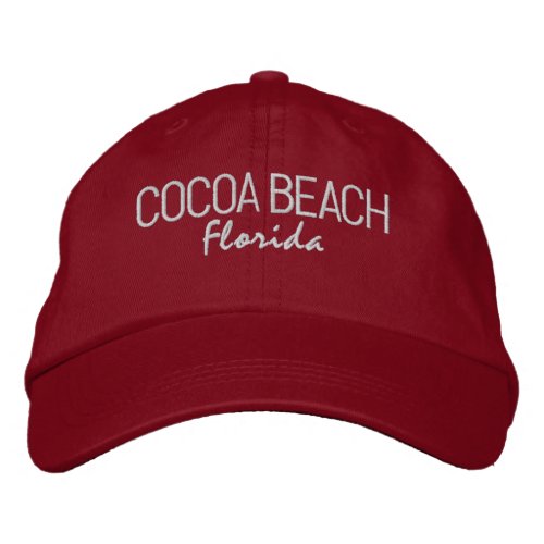 Cocoa Beach Florida Embroidered Baseball Hat