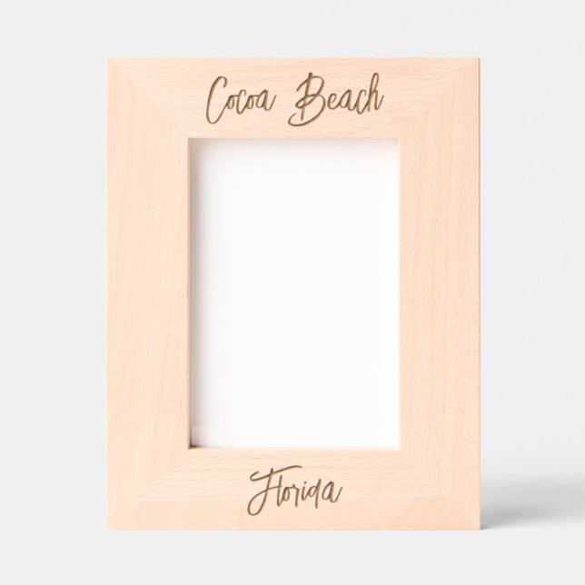Cocoa Beach, Florida Engraved Frames (Front)