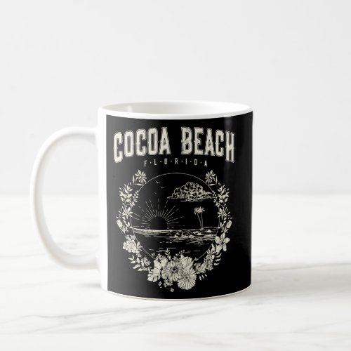Cocoa Beach Florida Palm Trees Beach Coffee Mug