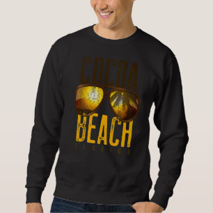 Cocoa Beach Florida Palm Trees Retro Souvenir Coco Sweatshirt