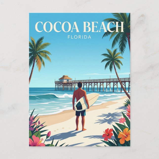 Cocoa Beach Florida Postcard (Front)