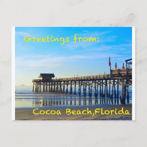 Cocoa Beach Florida Postcard