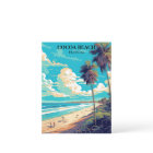 Cocoa Beach Florida Retro Palm Trees & Beach