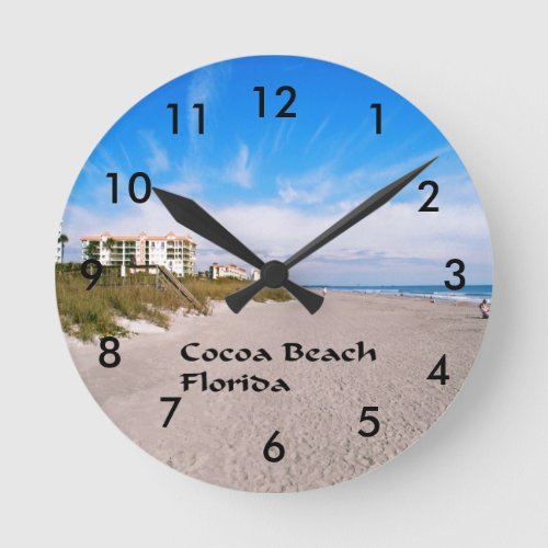cocoa Beach Florida Round Clock