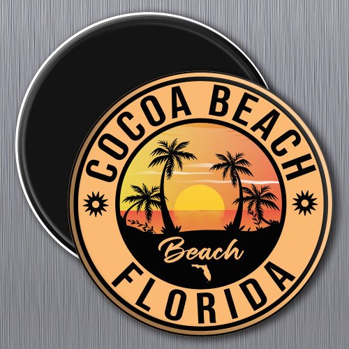 Cocoa Beach Florida souvenir Beach Vintage Travel  Magnet