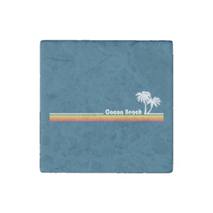 Cocoa Beach Florida Stone Magnet
