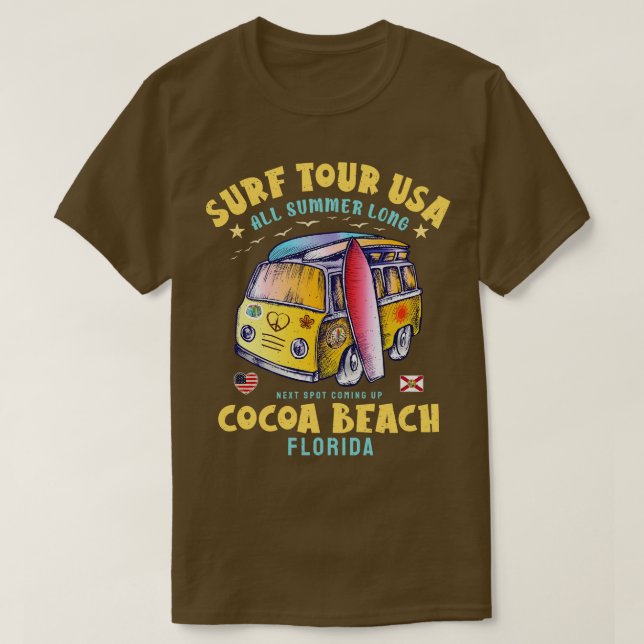Cocoa Beach Florida T-Shirt (Design Front)