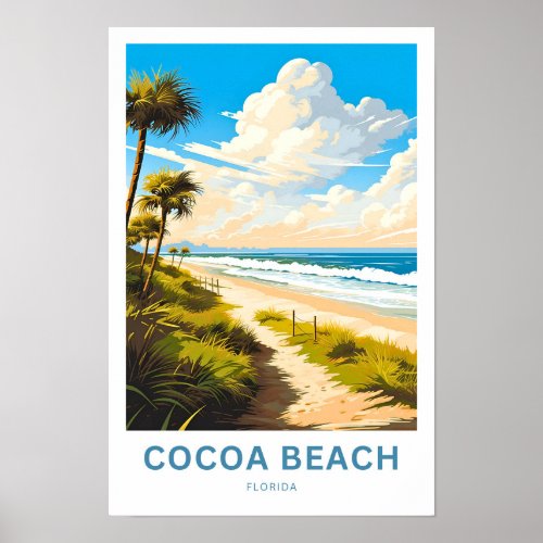 Cocoa Beach Florida Travel Print