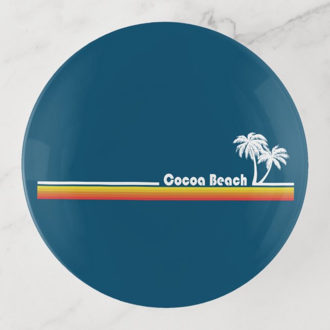 Cocoa Beach Florida Trinket Tray (Front)