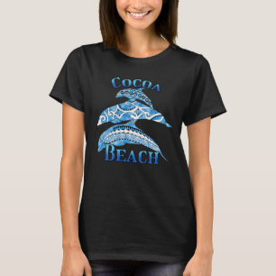 Cocoa Beach Florida Vacation Tribal Dolphins T-Shirt