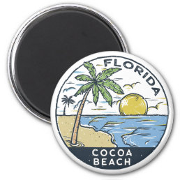 Cocoa Beach Florida Vintage Magnet