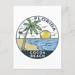 Cocoa Beach Florida Vintage Postcard