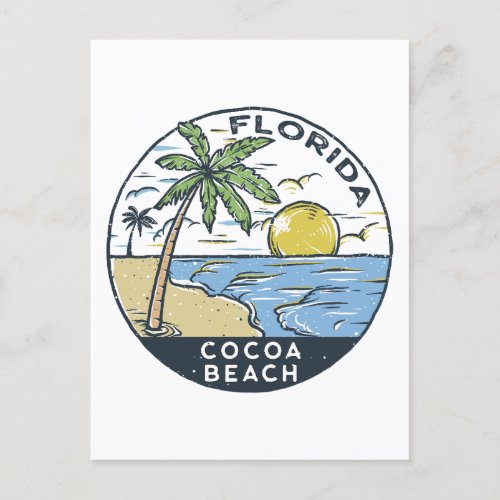 Cocoa Beach Florida Vintage Postcard