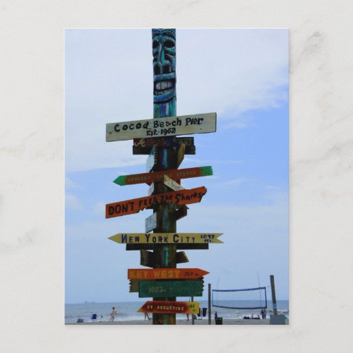 Cocoa Beach Landmark Postcard