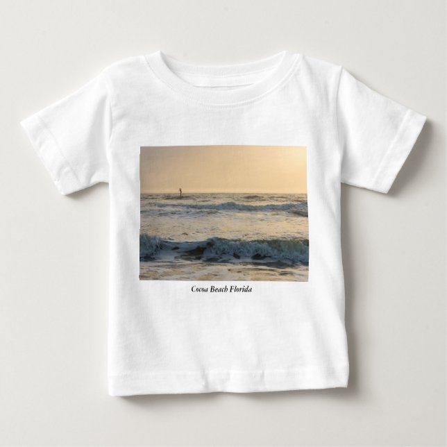 Cocoa Beach Paddleboarding Baby T-Shirt (Front)