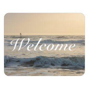 Cocoa Beach Paddleboarding Welcome Door Sign