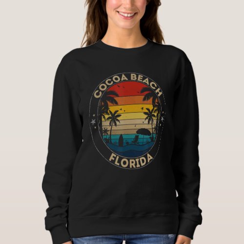 Cocoa Beach Souvenir   Florida Reminder Sweatshirt