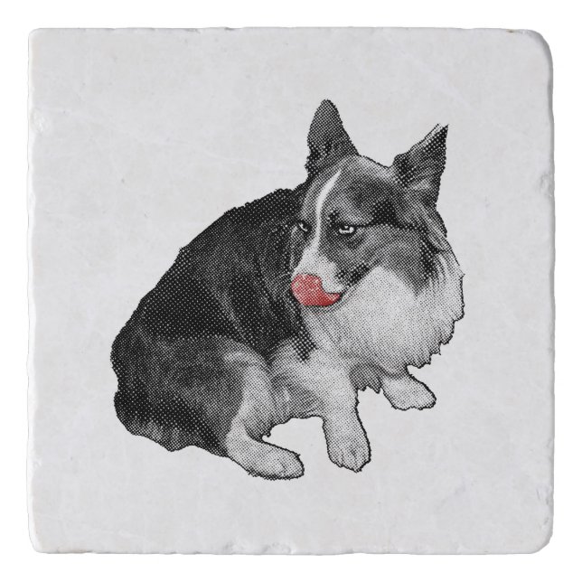 Cocoa Break, Scarlet Tip Trivet (Front)