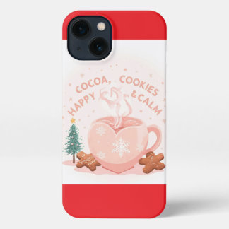 Cocoa, Cookies & Calm – Pastel Christmas CoT-Shirt iPhone 13 Case