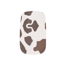 Cocoa Cowhide Minx Nail Art Decals