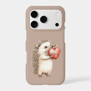 Cocoa Cream Brown Hedgehog Heart Love iPhone 17 Pro Case