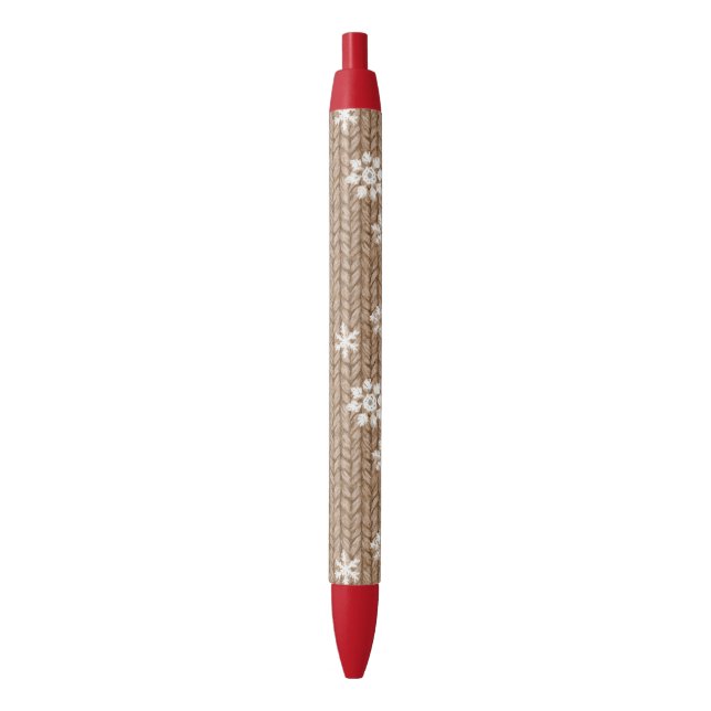 Cocoa Cream Snowflakes Christmas Pen (Front Vertical)
