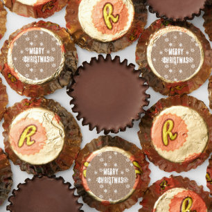 Cocoa Cream Snowflakes Christmas Reese's Peanut Butter Cups