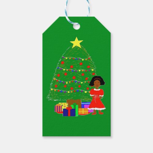 Cocoa Cutie Christmas Tree_Green Gift Tags