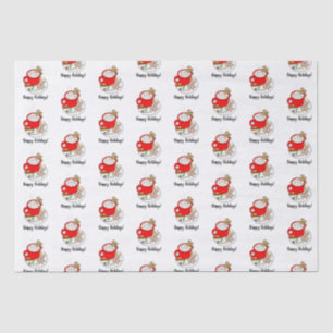 Cocoa, Gingerbread, Star, Snowman Large Gift Bag T Tissue Paper