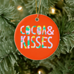 Cocoa & Kisses Ceramic Ornament