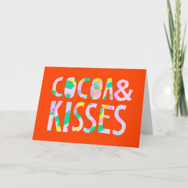 Cocoa & Kisses Holiday Card (Front)