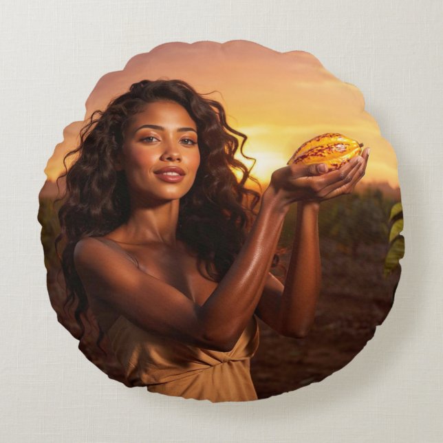 COCOA MAGIC ROUND PILLOW (Front)
